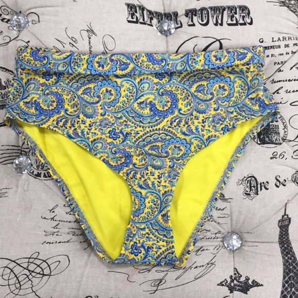 Athena Liesl Paisley High Waist Bikini Bottoms - Picture 3 of 8